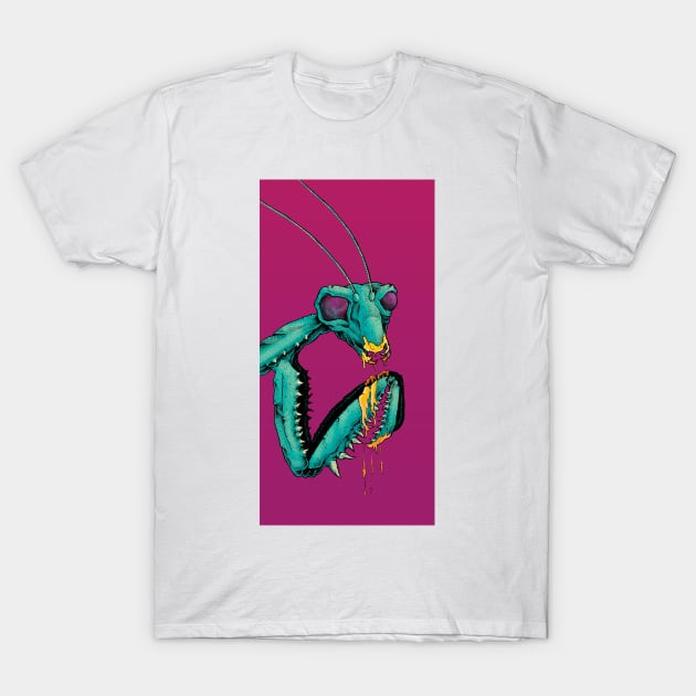 Praying Mantis T-Shirt by PantherPuke